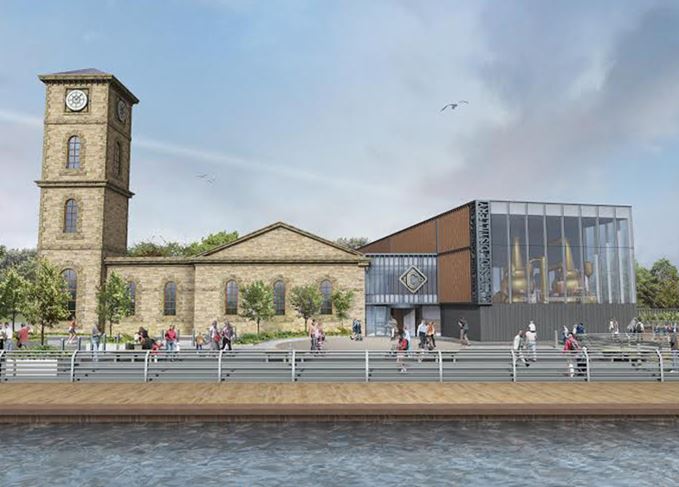 River view: Clydeside distillery will produce around 500,000 litres of pure alcohol each year Clydeside distillery Glasgow