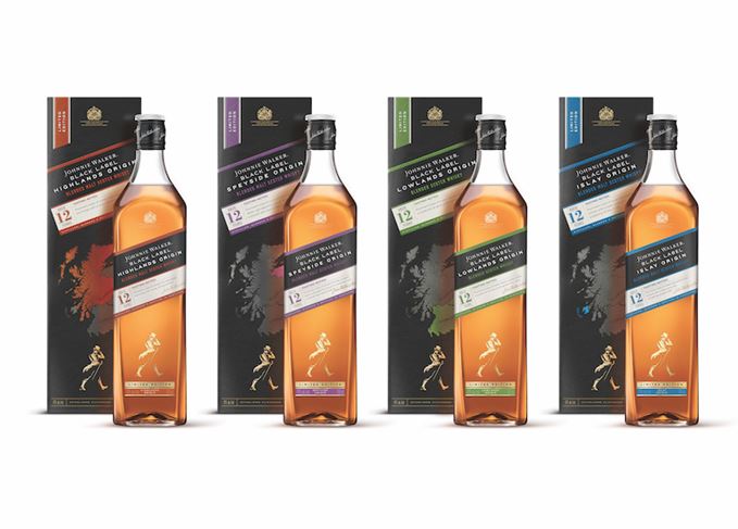 Artist’s study: The new whiskies are designed to celebrate the core components of Black Label Johnnie Walker Black Label Origin whiskies